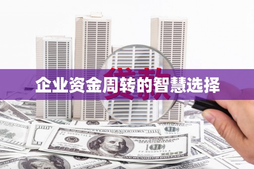 新县企业资金周转的智慧选择