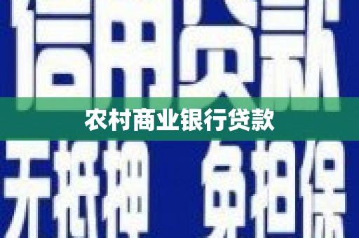 新县农村商业银行贷款