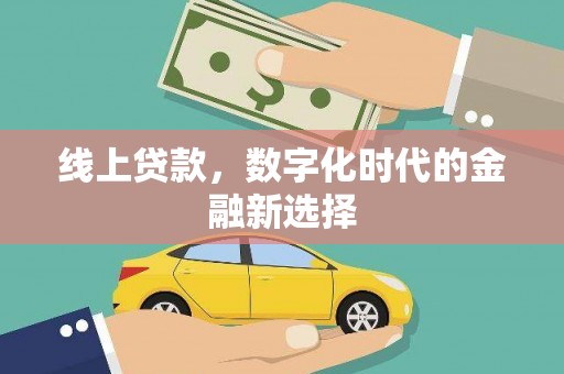 新县线上贷款，数字化时代的金融新选择