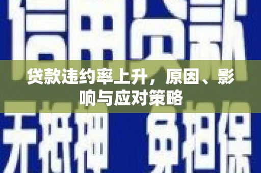 新县贷款违约率上升，原因、影响与应对策略