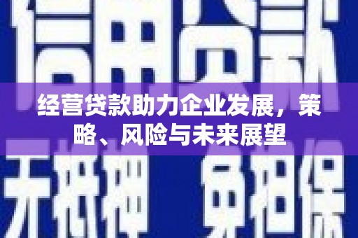 新县经营贷款助力企业发展，策略、风险与未来展望