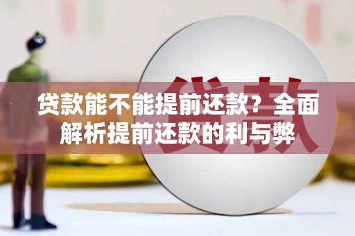 新县贷款能不能提前还款？全面解析提前还款的利与弊