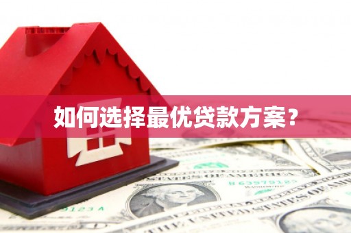 新县如何选择最优贷款方案？