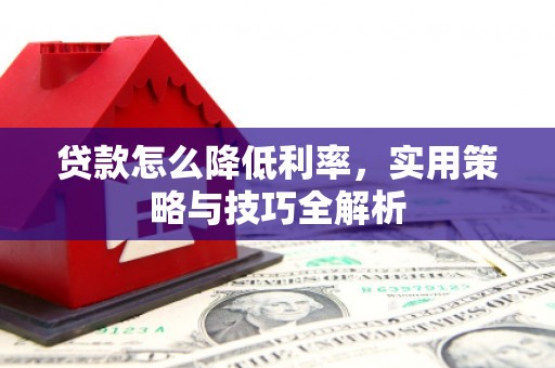 新县贷款怎么降低利率，实用策略与技巧全解析