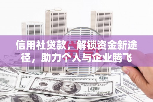 新县信用社贷款，解锁资金新途径，助力个人与企业腾飞