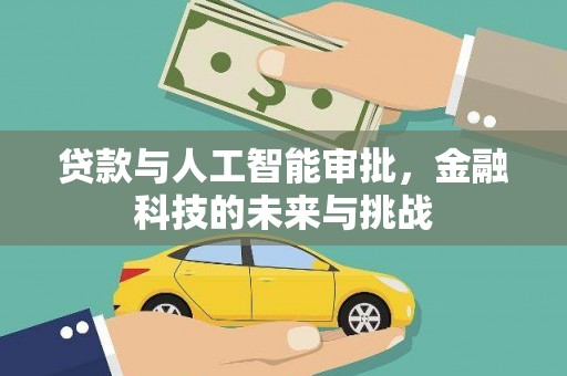 新县贷款与人工智能审批，金融科技的未来与挑战