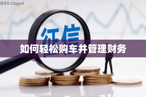 新县如何轻松购车并管理财务